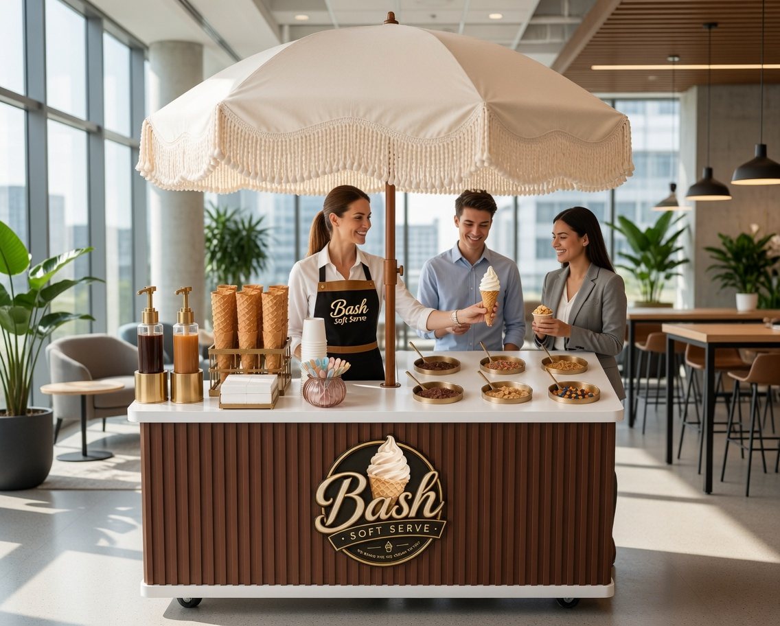 Bash Soft Serve at a corporate event